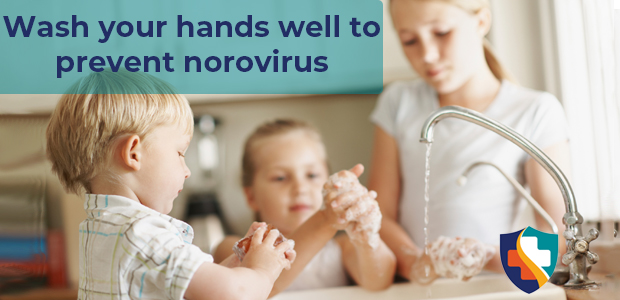 Wash your hands well to prevent norovirus