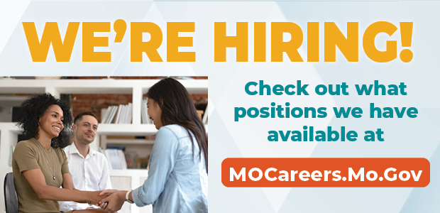 We're Hiring - Check out the positions available on MOCareers.