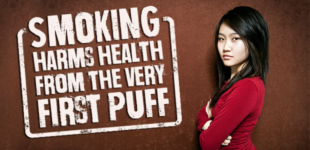 smoking harms health from the very first puff