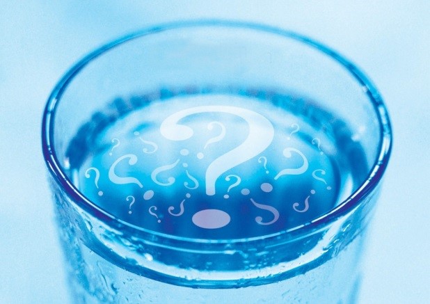 image of water with a question mark