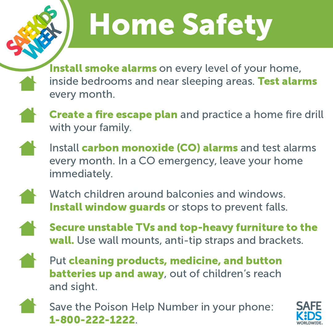 Home Safety Twitter Message