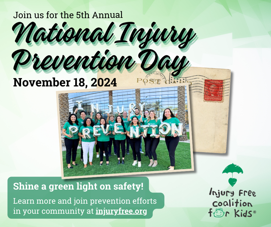 National Injury Prevention Day Twitter message