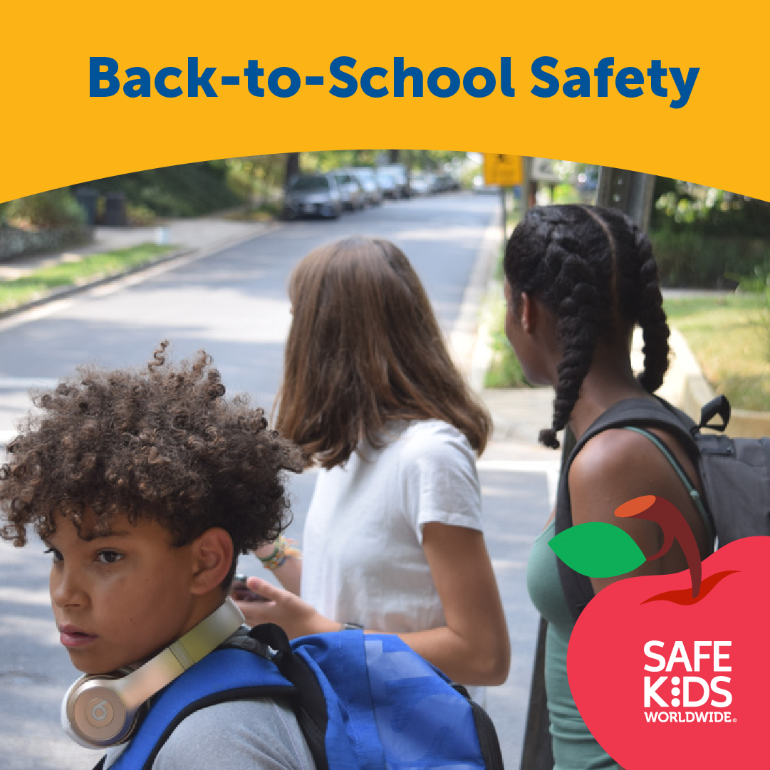 Back to School: Pedestrian Safety Twitter message