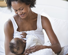 woman breastfeeding