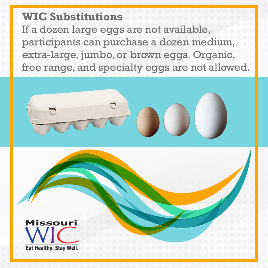 egg wic substitutions