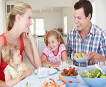 family eating