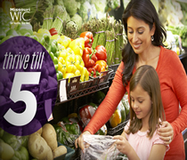 mom daughter grocery shopping