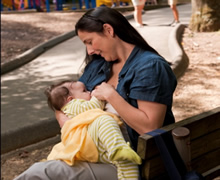 woman and baby