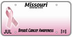 breast cancer awareness specialty plate image