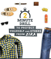2 minute drill to protect yourself and others from zika