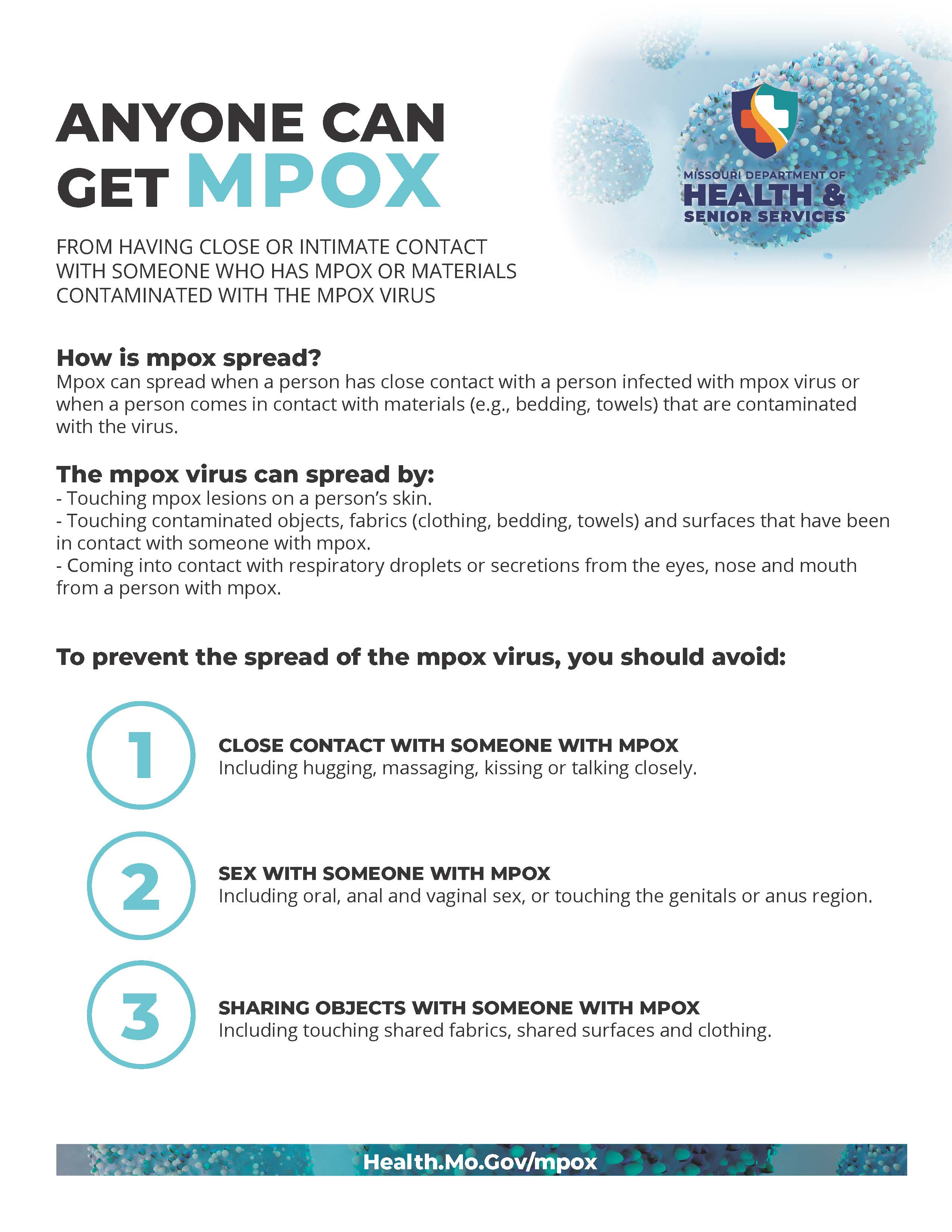 Anyone can get mpox