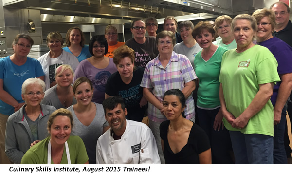 Aug 2015 Culinary Skills Trainees