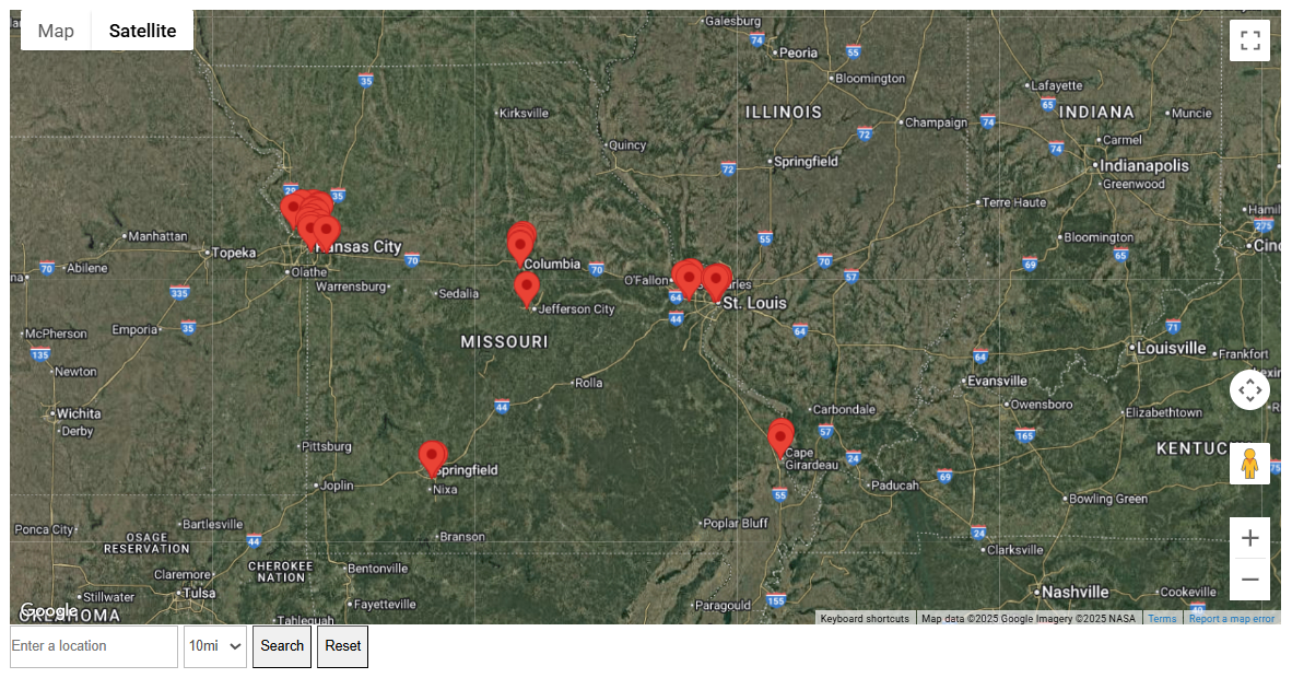 map of the housing directories in missouri - click for more info