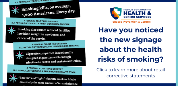 Have you noticed the new signage about the health risks of smokine? Learn more slider
