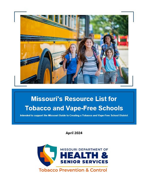 missouri resource list for tobacco and vape free schools