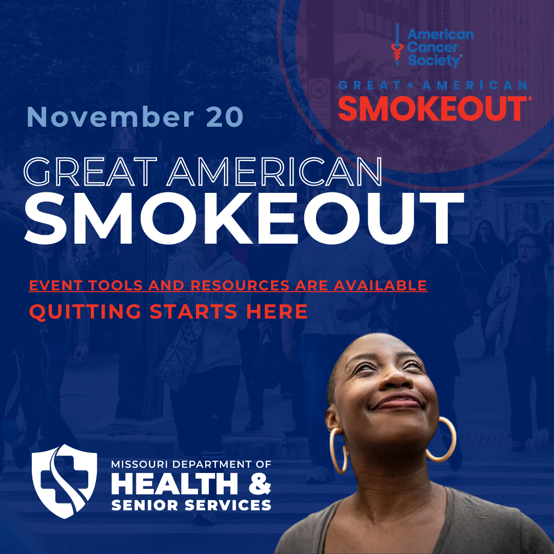 Great American Smokeout Facebook message