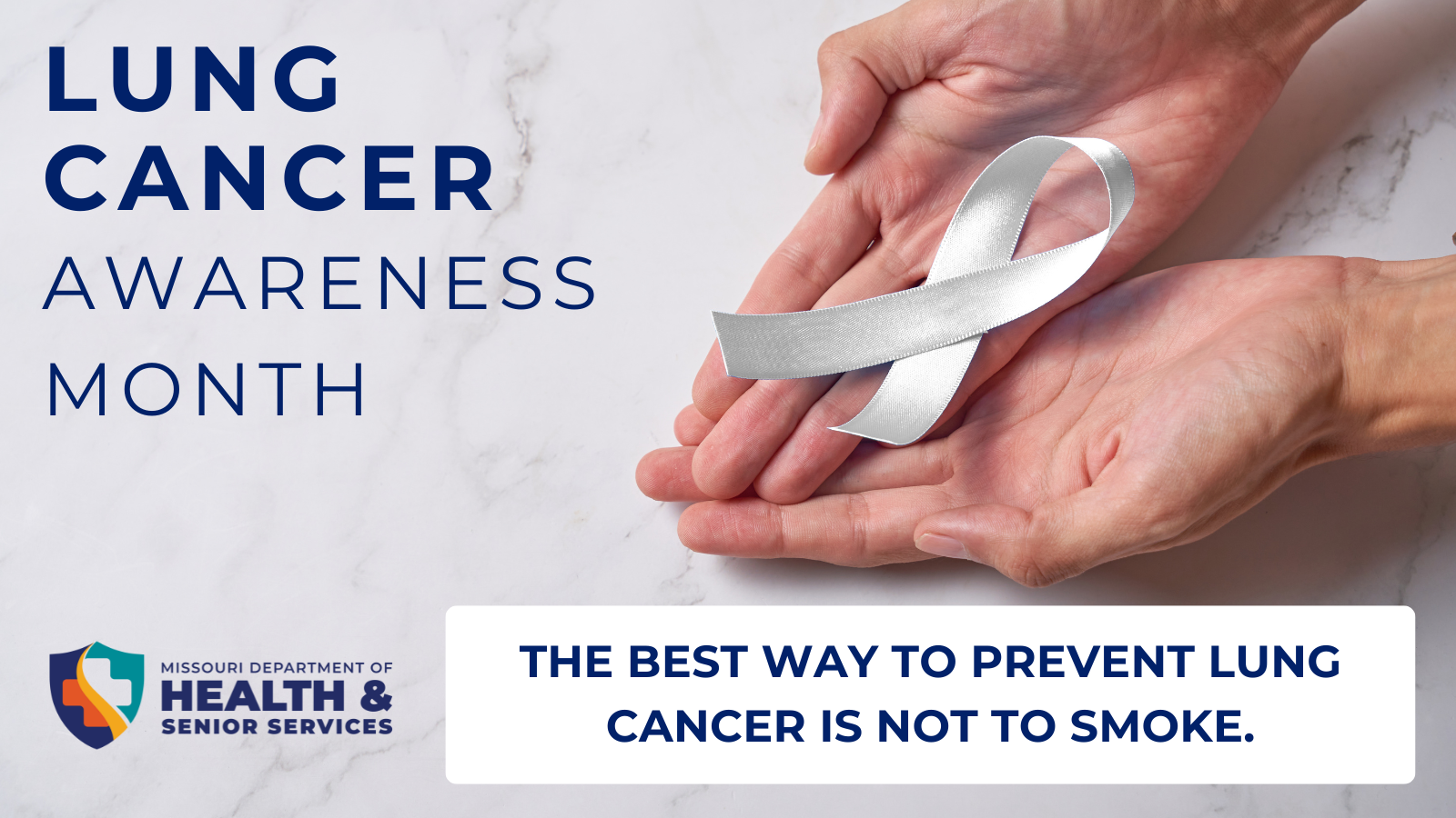 Lung Cancer Awareness Month Twitter message