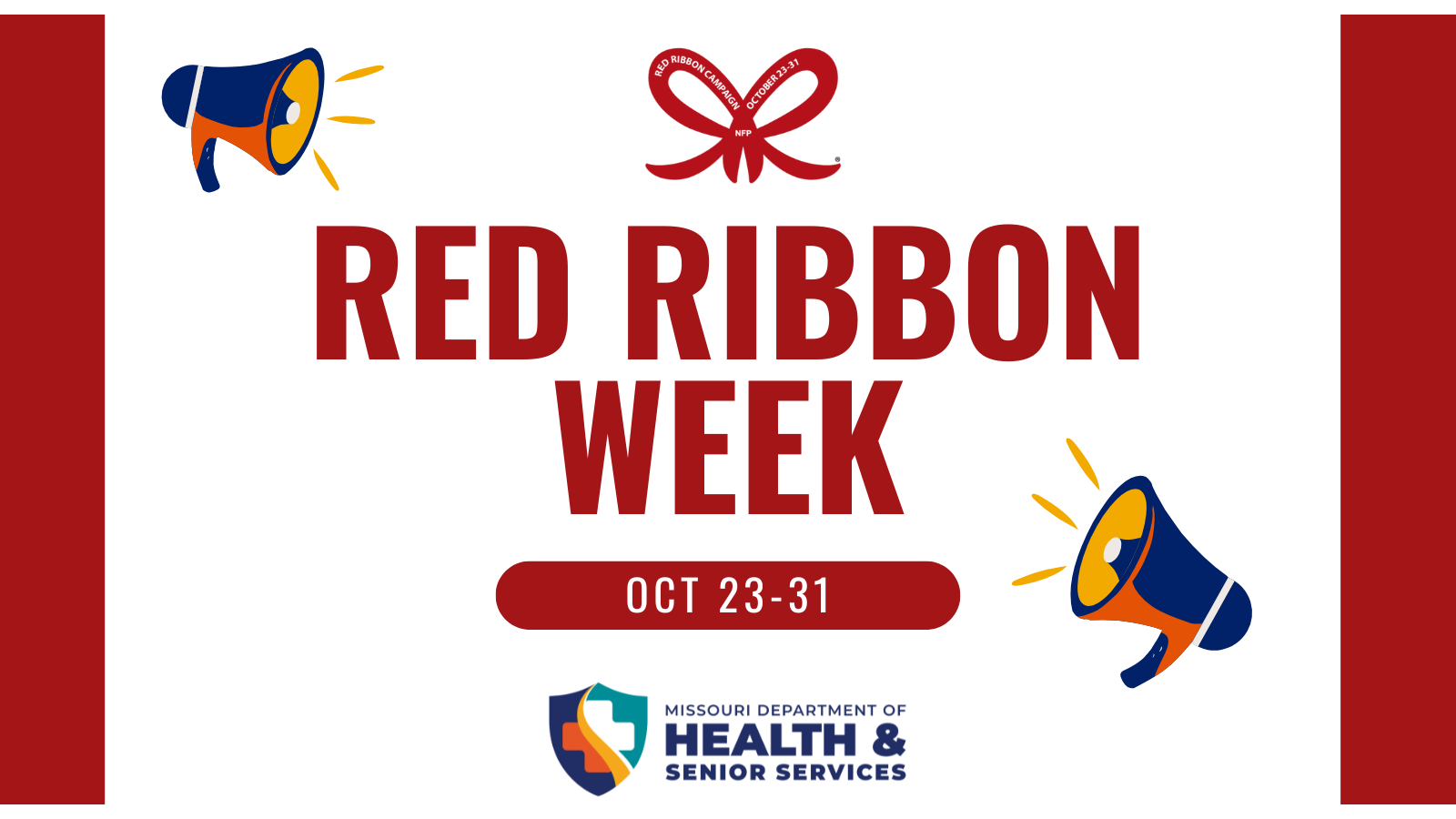 Red Ribbon Week Twitter message