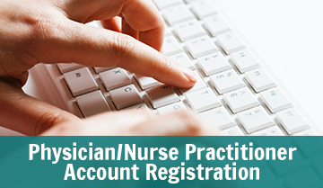 Physician/Nurse Practitioner Account Registration