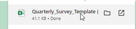 how to open quarterly survey template