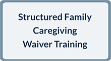 Structured Family Caregiver Waiver Provider Training