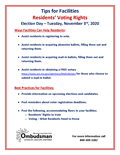 Tip Sheet for Facilities - Assisting Residents with Voting