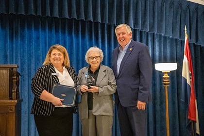 SCSEP Old Worker of the year award presentation