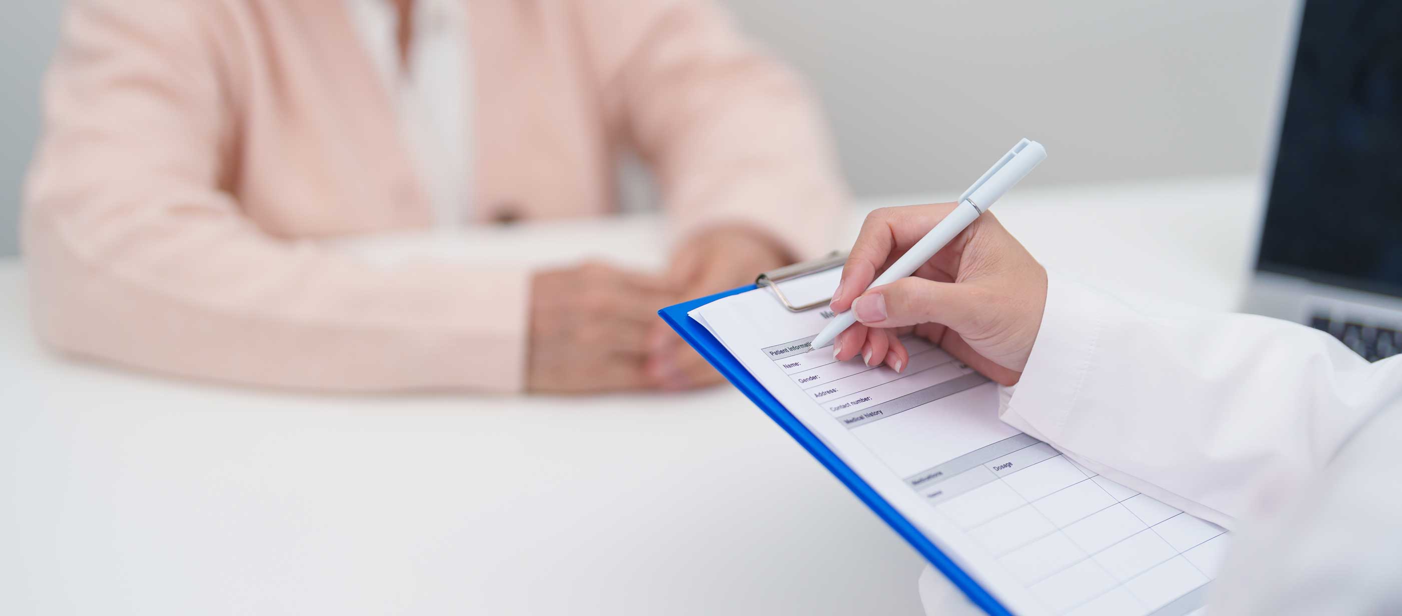 Filling out form