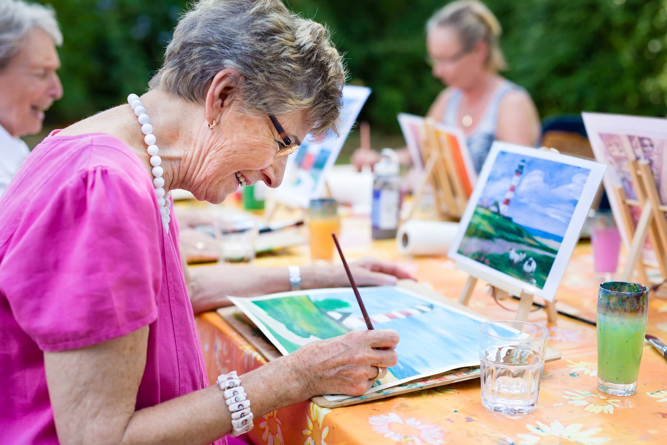 person painting