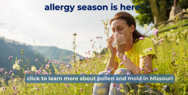 woman sneezing