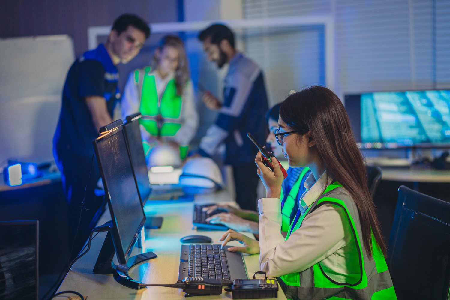 Operator in an emergency call center