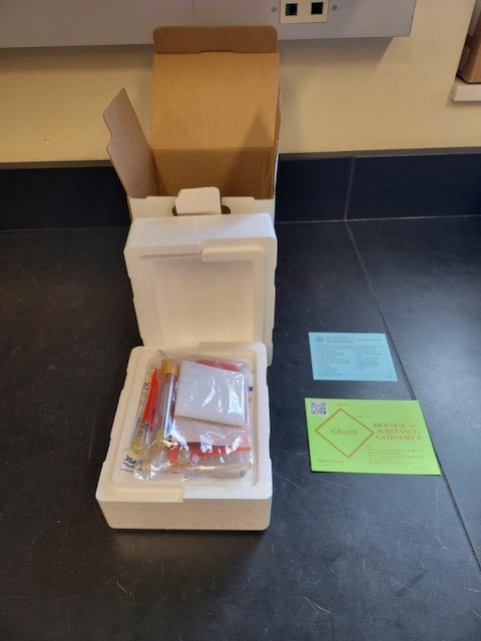 1-4 specimen mailers are now shipped in biohazard bags instead of the cannisters