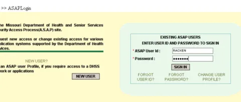 Type User ID, Password, and Sign In