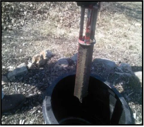 Image of a dirty effluent screen located in an outlet.